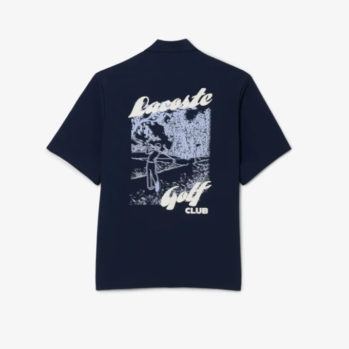 Herren-Golfhemd aus Stretch mit „Ultra Dry“-Print