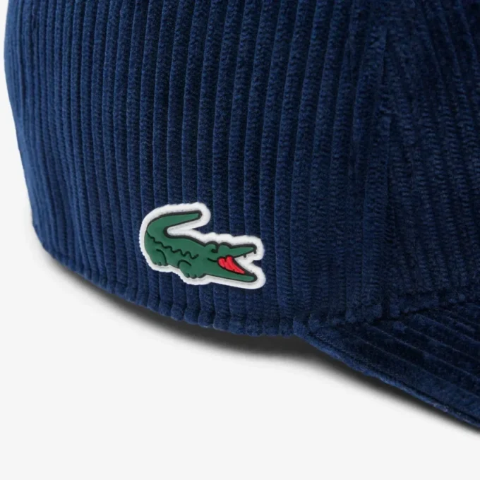 Herren-Golfkappe aus besticktem Cord