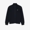 Herren-Golfpullover aus geripptem Strick mit Reißverschluss