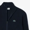 Herren-Golfpullover aus geripptem Strick mit Reißverschluss