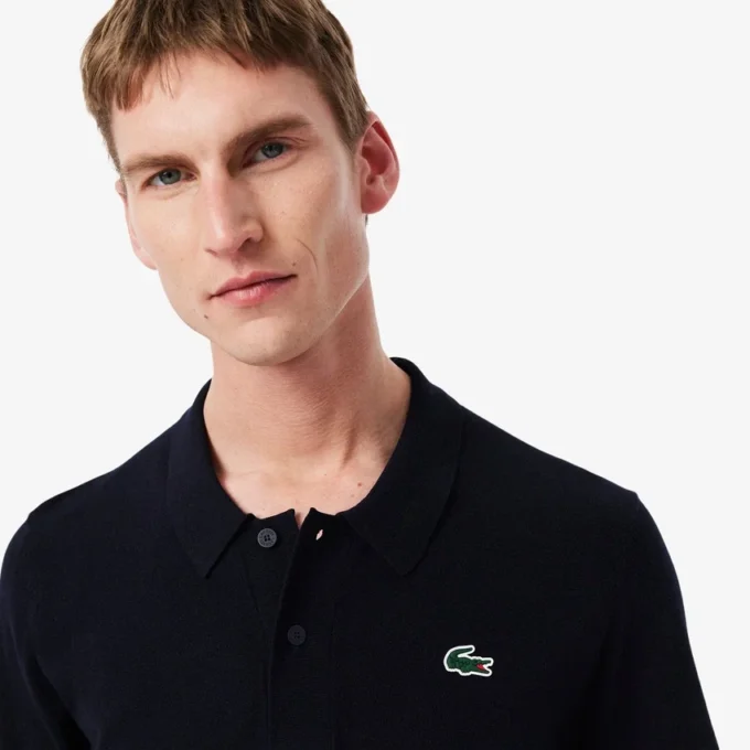 Herren-Golfpullover mit Polokragen und kurzen Ärmeln