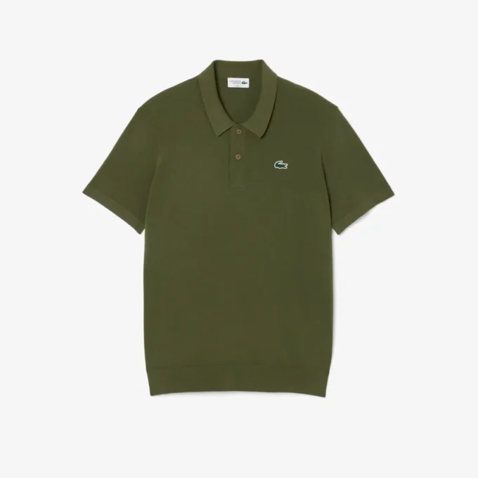 Herren-Golfpullover mit Polokragen und kurzen Ärmeln