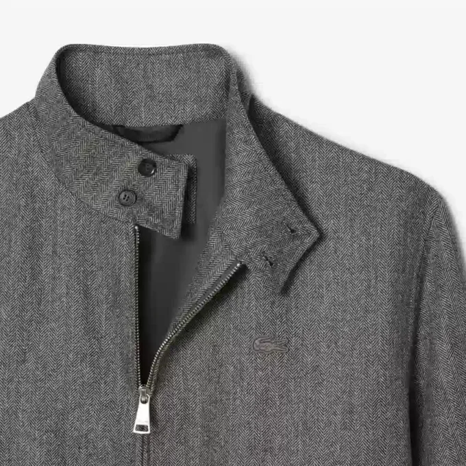 Herren-Harrington-Jacke aus Wolle