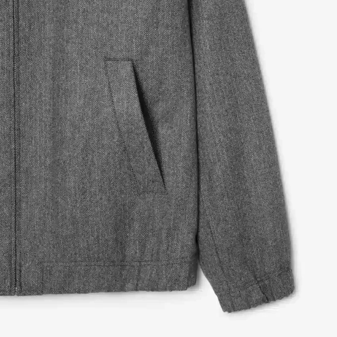 Herren-Harrington-Jacke aus Wolle