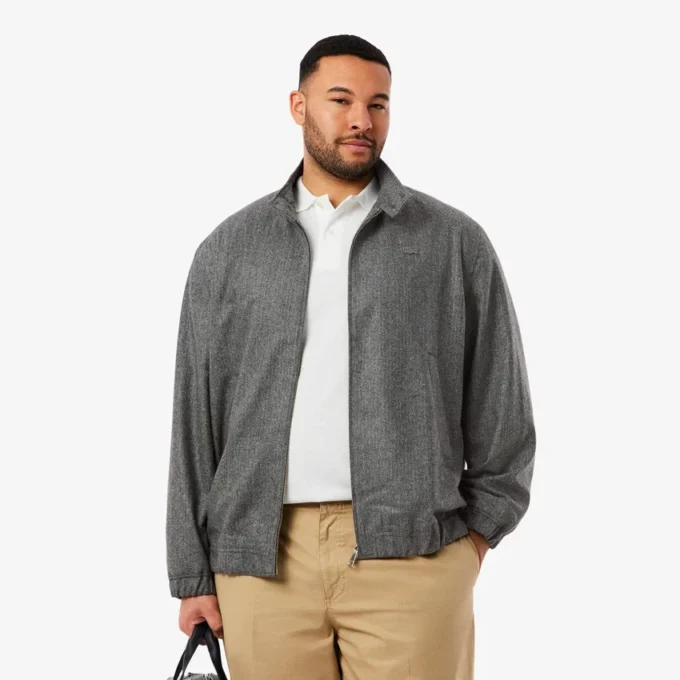 Herren-Harrington-Jacke aus Wolle