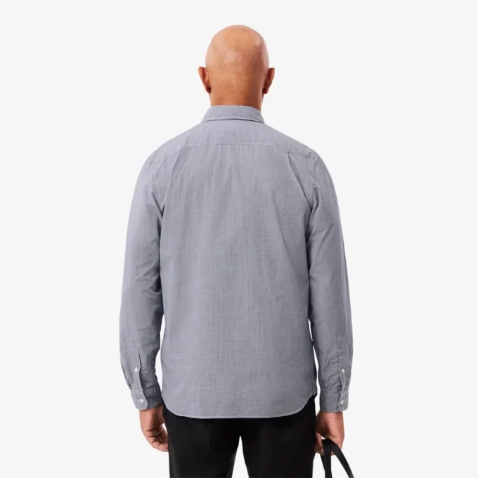 Herren-Hawaii-Shirt in Regular-Passform aus Gingham-Popeline