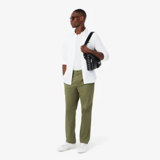 Herren-Hemd aus Baumwollpiqué in Slim Fit