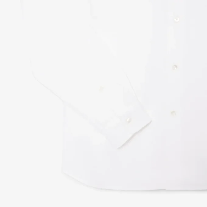 Herren-Hemd aus Baumwollpiqué in Slim Fit