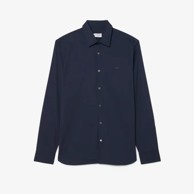 Herren-Hemd mit Knopfleiste, Slim Fit und Stretch