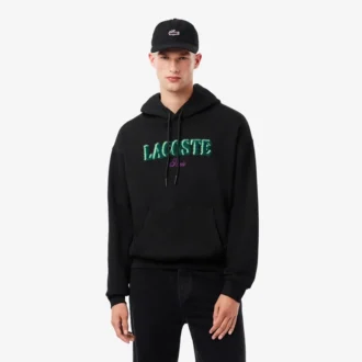 Herren-Hoodie mit lockerer Passform und Stickerei