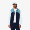 Herren-Hoodie mit Reißverschluss und Farbblock-Design