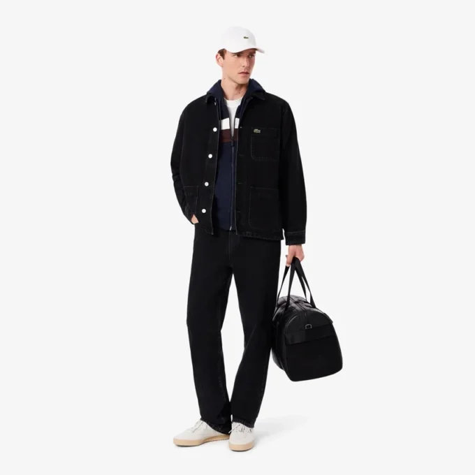 Herren-Hoodie mit Reißverschluss und Farbblock-Design