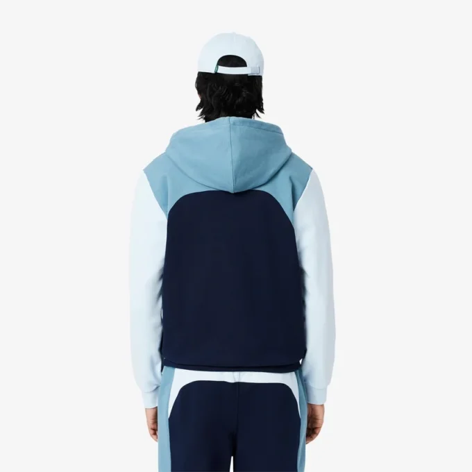 Herren-Hoodie mit Reißverschluss und Farbblock-Design