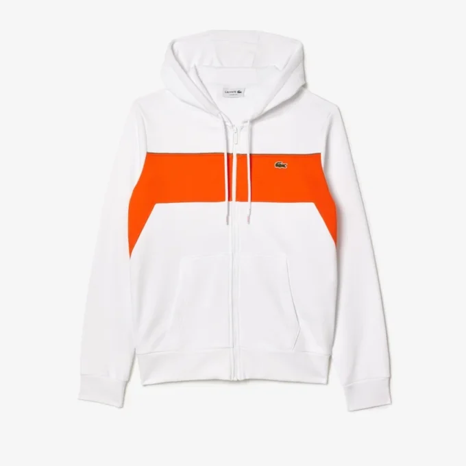 Herren-Hoodie mit Reißverschluss und Farbblock-Design