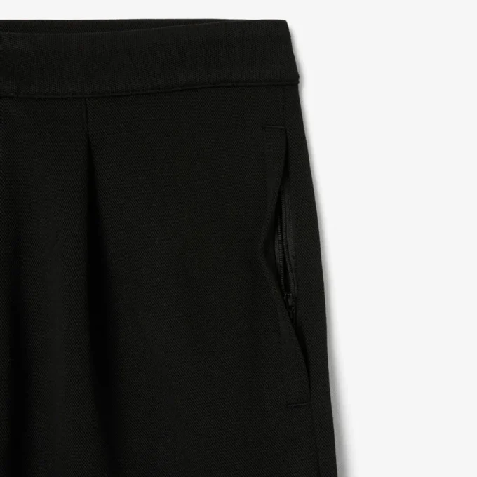 Herren-Hose aus Piqué mit Falten in lockerer Passform