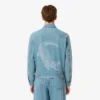 Herren-Jeansjacke mit Krokodil-Logo