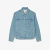 Herren-Jeansjacke mit Krokodil-Logo