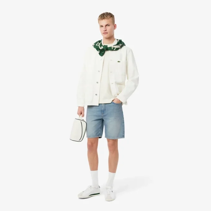 Herren-Jeansshorts mit geradem Schnitt