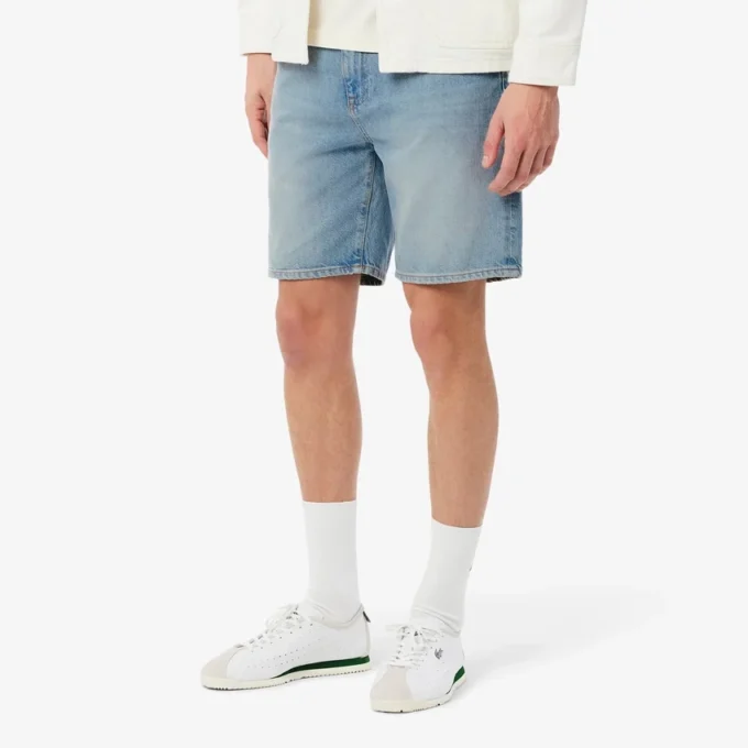 Herren-Jeansshorts mit geradem Schnitt