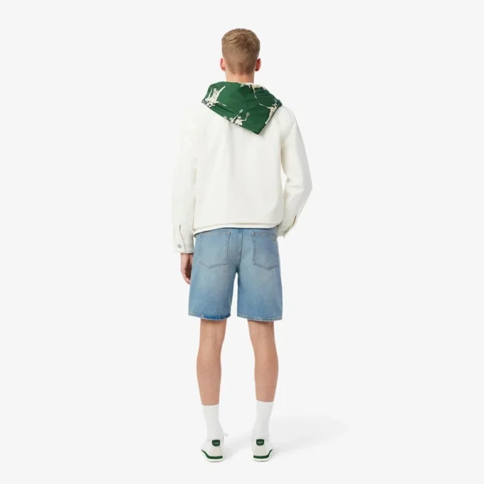 Herren-Jeansshorts mit geradem Schnitt