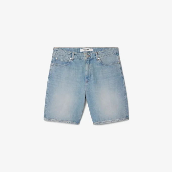 Herren-Jeansshorts mit geradem Schnitt