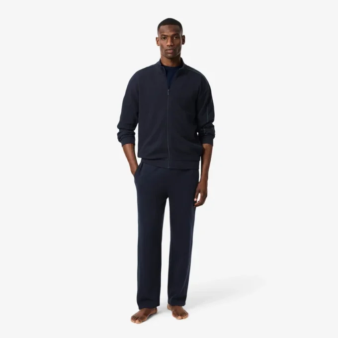 Herren-Lounge-Hose aus gewaffelter Baumwolle