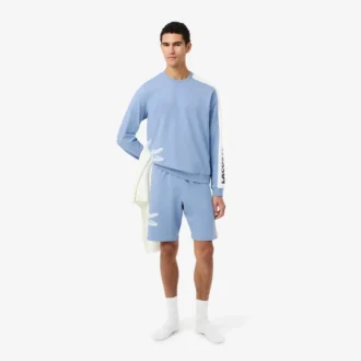 Herren-Lounge-Sweatshirt aus bedrucktem Fleece