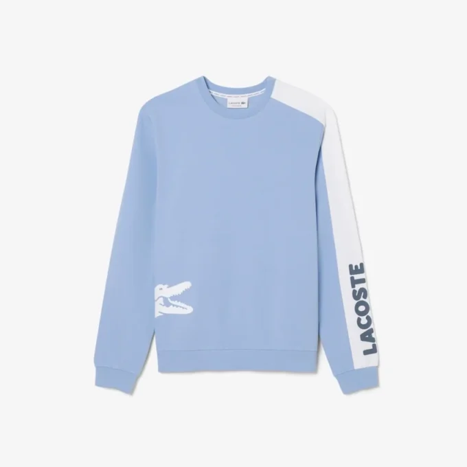 Herren-Lounge-Sweatshirt aus bedrucktem Fleece