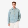 Herren-Overshirt aus Denim mit Landschaftsmotiv