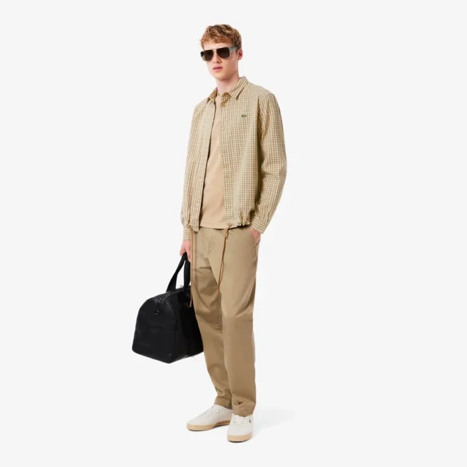 Herren-Oversize-Overshirt aus schwerer Baumwolle mit Karomuster
