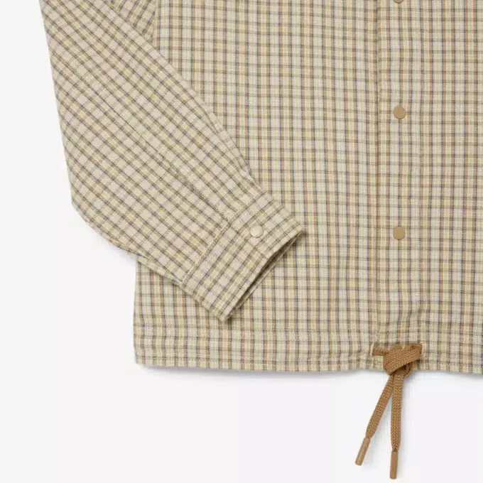 Herren-Oversize-Overshirt aus schwerer Baumwolle mit Karomuster