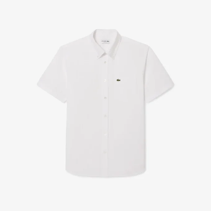 Herren-Oxfordhemd mit kurzen Ärmeln in Regular Fit