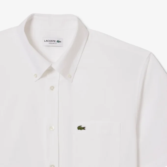 Herren-Oxfordhemd mit kurzen Ärmeln in Regular Fit