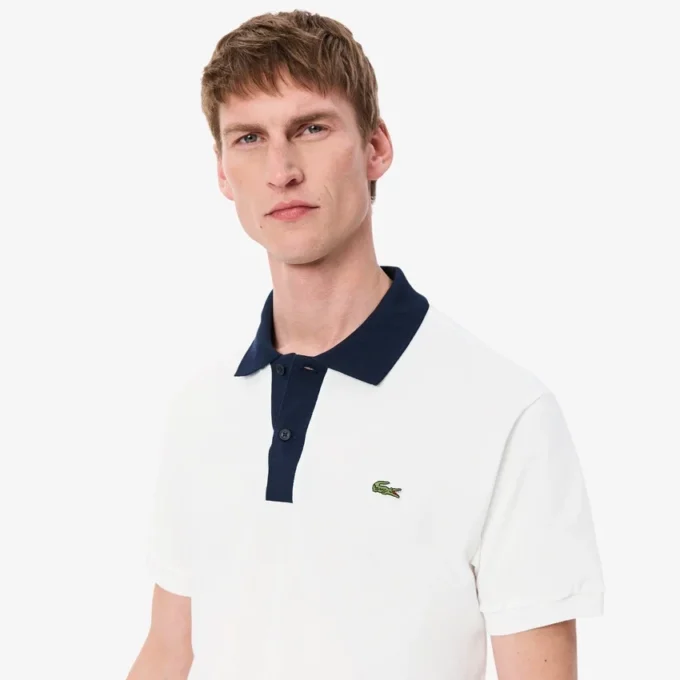 Herren-Poloshirt „Classic Fit“ mit kontrastierendem Kragen L.12.12