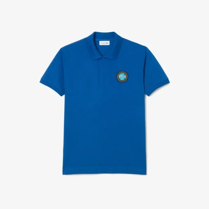 Herren-Poloshirt „Classic Fit Petit Piqua Badge“