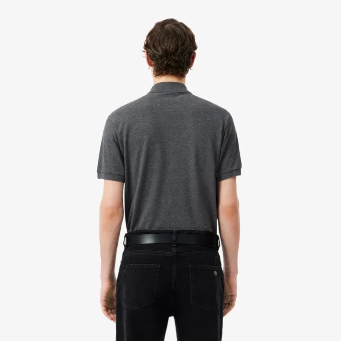 Herren-Poloshirt in klassischer Passform aus Piqué-Marl