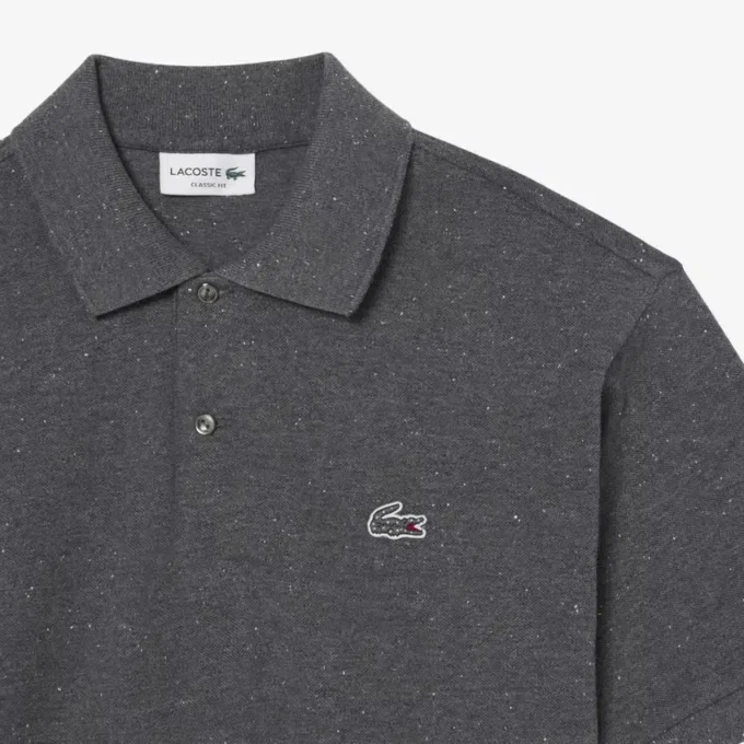 Herren-Poloshirt in klassischer Passform aus Piqué-Marl