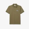 Herren-Poloshirt in klassischer Passform mit gesticktem Motiv