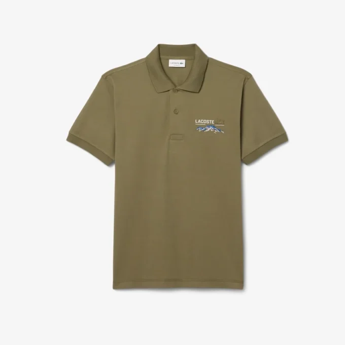 Herren-Poloshirt in klassischer Passform mit gesticktem Motiv