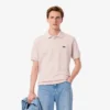 Herren-Poloshirt in klassischer Passform mit Krokodil-Piqué-Muster