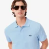 Herren-Poloshirt in klassischer Passform mit Krokodil-Piqué-Muster