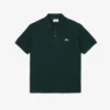 Herren-Poloshirt in klassischer Passform mit Krokodil-Piqué-Muster