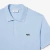 Herren-Poloshirt in klassischer Passform mit Krokodil-Piqué-Muster