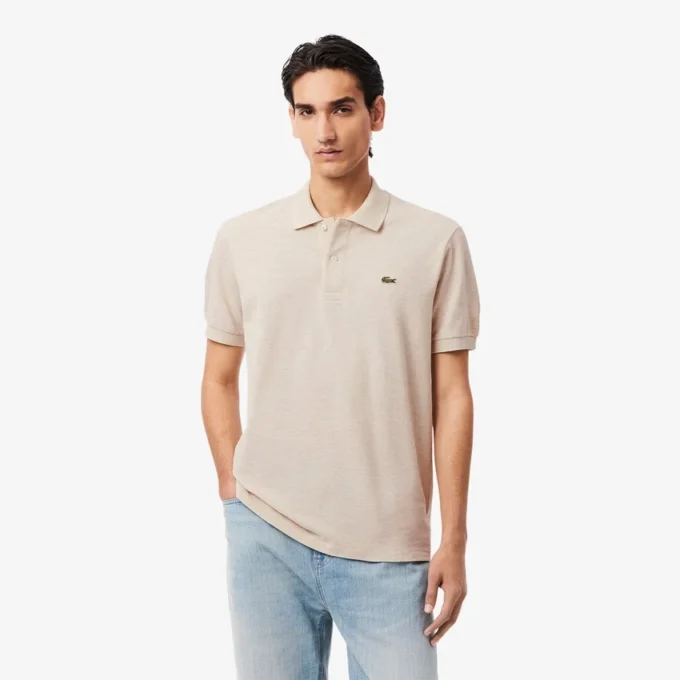 Herren-Poloshirt L.12.12 in klassischer Passform, meliert