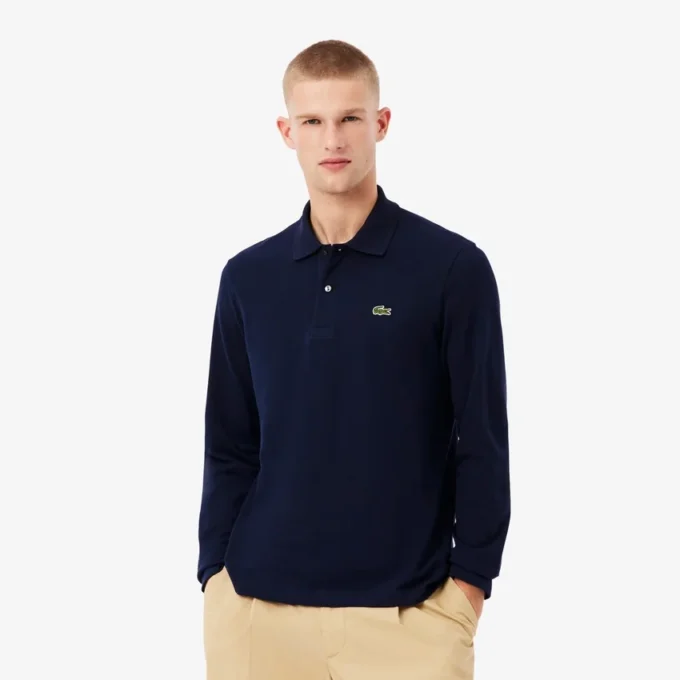Herren-Poloshirt L.12.12 mit Langarm in klassischer Passform