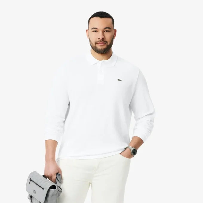 Herren-Poloshirt L.12.12 mit Langarm in klassischer Passform