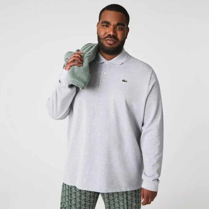 Herren-Poloshirt L.12.12 mit Langarm in klassischer Passform