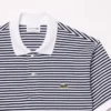 Herren-Poloshirt L.12.12 mit Streifenmuster in klassischer Passform