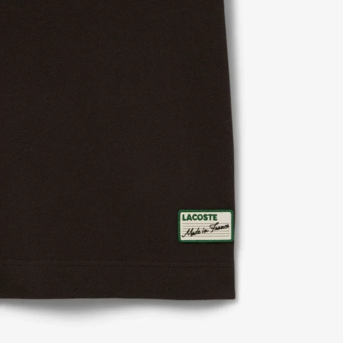 Herren-Poloshirt „Made in France“ mit klassischer Passform und gestreiftem Kragen