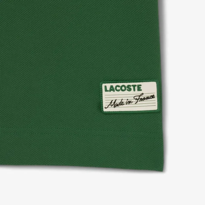 Herren-Poloshirt „Made in France“ mit klassischer Passform und gestreiftem Kragen